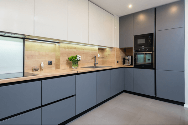 An old kitchen in a Jagatpura apartment before our work.