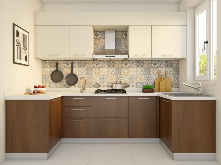 A U-shaped kitchen built by top kitchen designers in Jagatpura Jaipur.